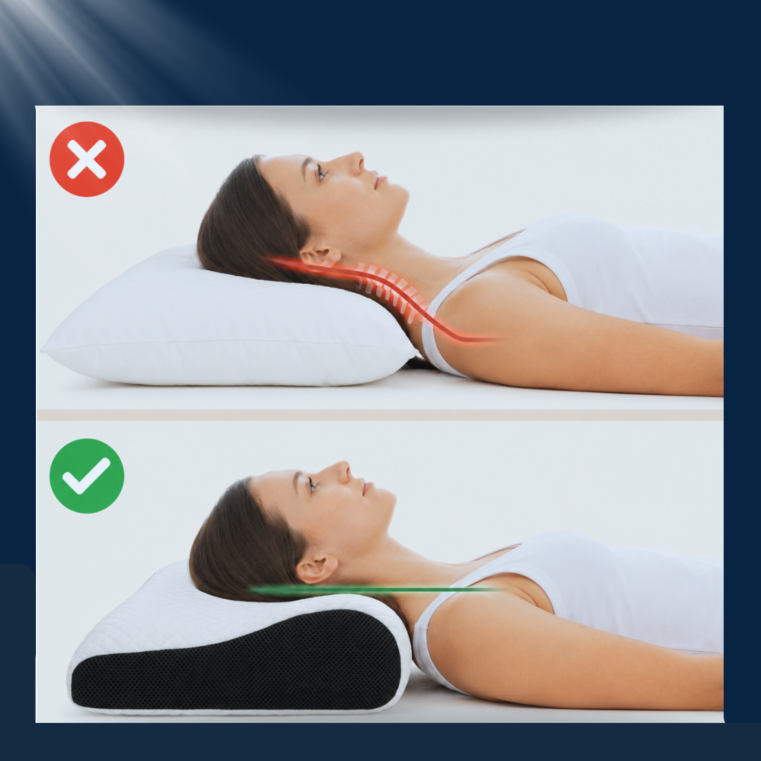 LevaLätt™️ - Ergonomisk Nackkudde som Lindrar Nack- och Ryggsmärta