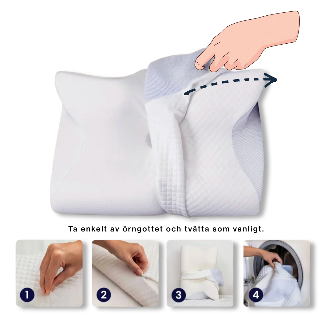 LevaLätt™️ - Ergonomisk Nackkudde som Lindrar Nack- och Ryggsmärta
