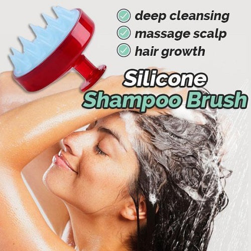 Produktnamn - Silikonborste för hårbottenmassage
