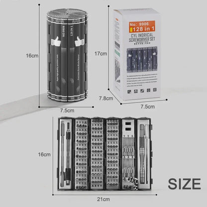 Produktnamn - Multifunktionellt 128-i-1 magnetiskt precisionsskruvmejselset