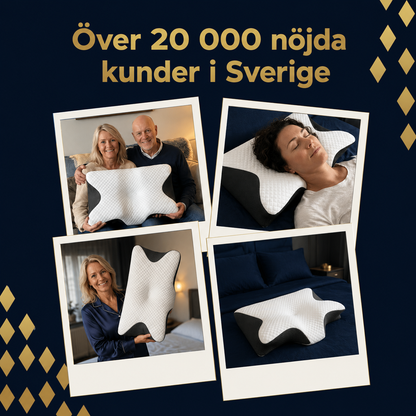 SovaLätt™ - Ergonomisk Nackkudde som Lindrar Nack- och Ryggsmärta